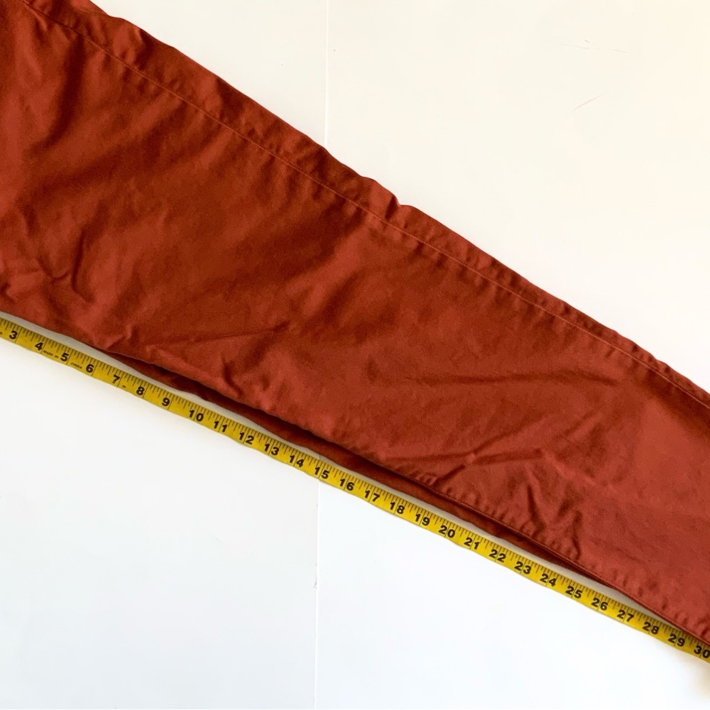Pescarolo Rust Orange Cotton Pants Made in Italy - Picture 11 of 12